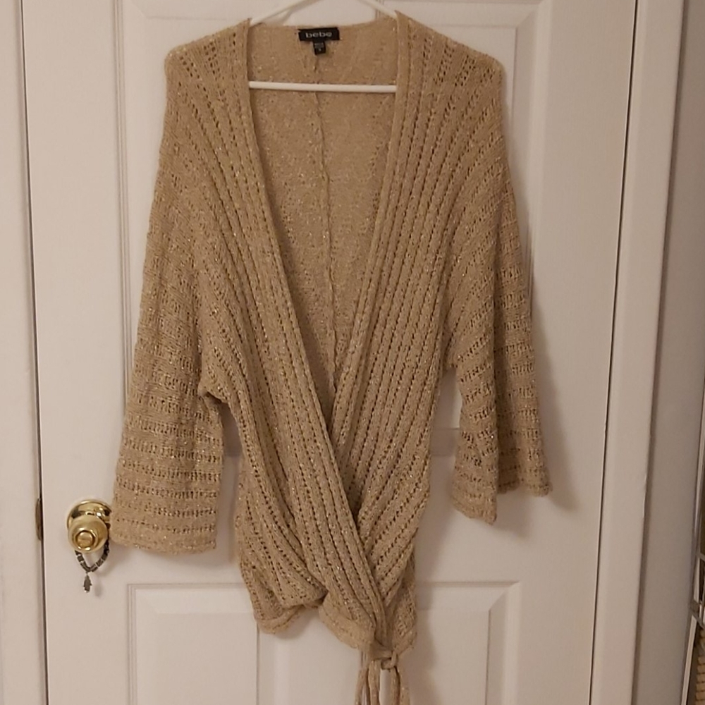 Bebe size Medium champagne top